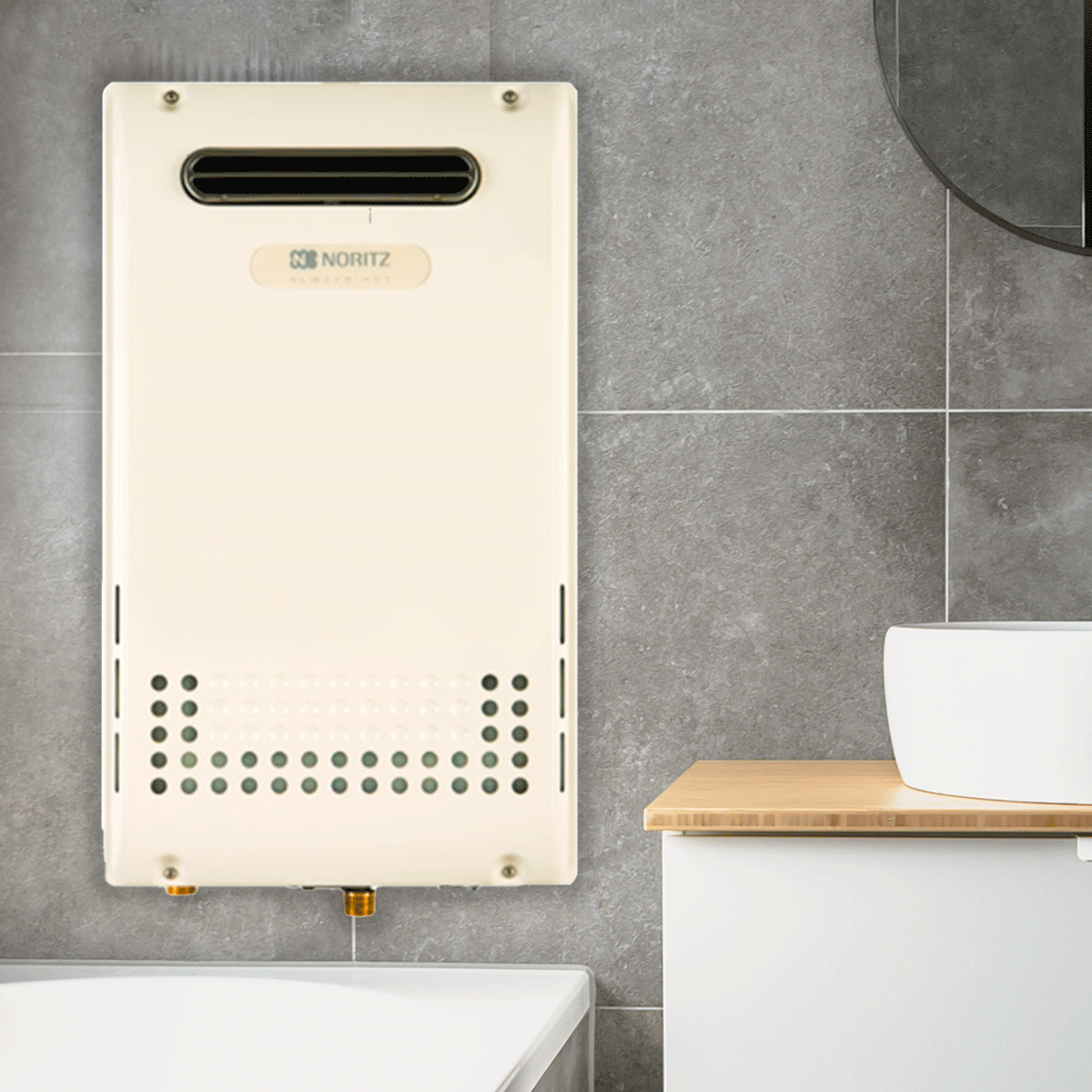 Installed Price NORITZ Tankless Water Heater Mid-Efficiency NR